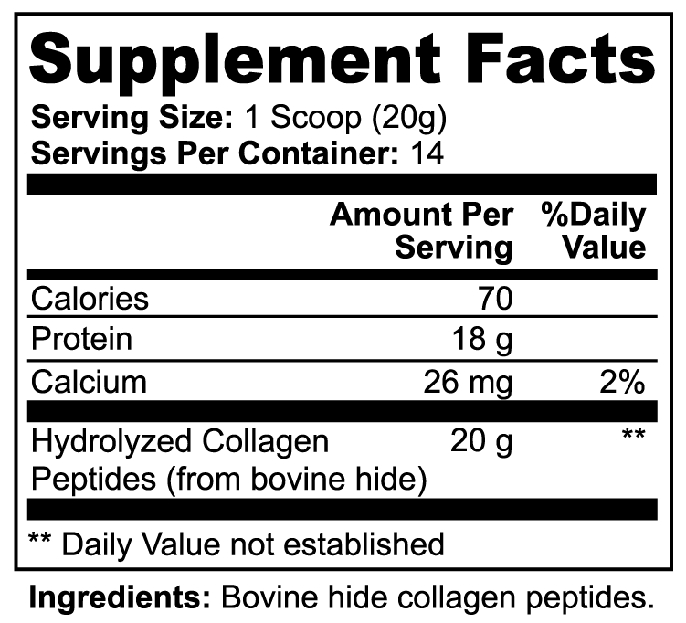 Collagen Peptides Supplement for Seniors